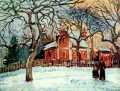 栗の木 ルーブシエンヌ 冬 1872 カミーユ ピサロ
